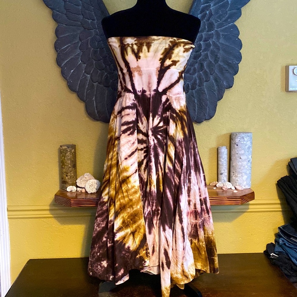 Solitaire Tie Dye Flowy Dress/Skirt